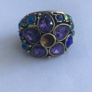 Heidi Daus flower crystal ring